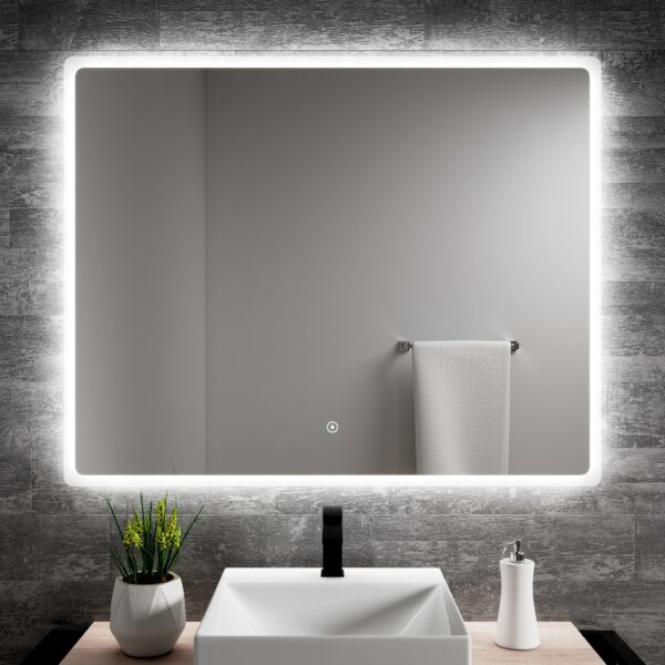 Espejo rectangular para baño con luz led 030